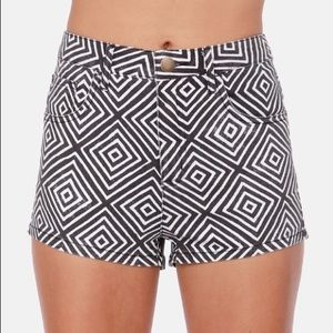 Billabong Memory Geo High Waisted Shorts